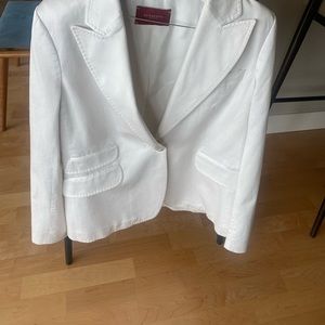 White Burberry 2 Piece Suit